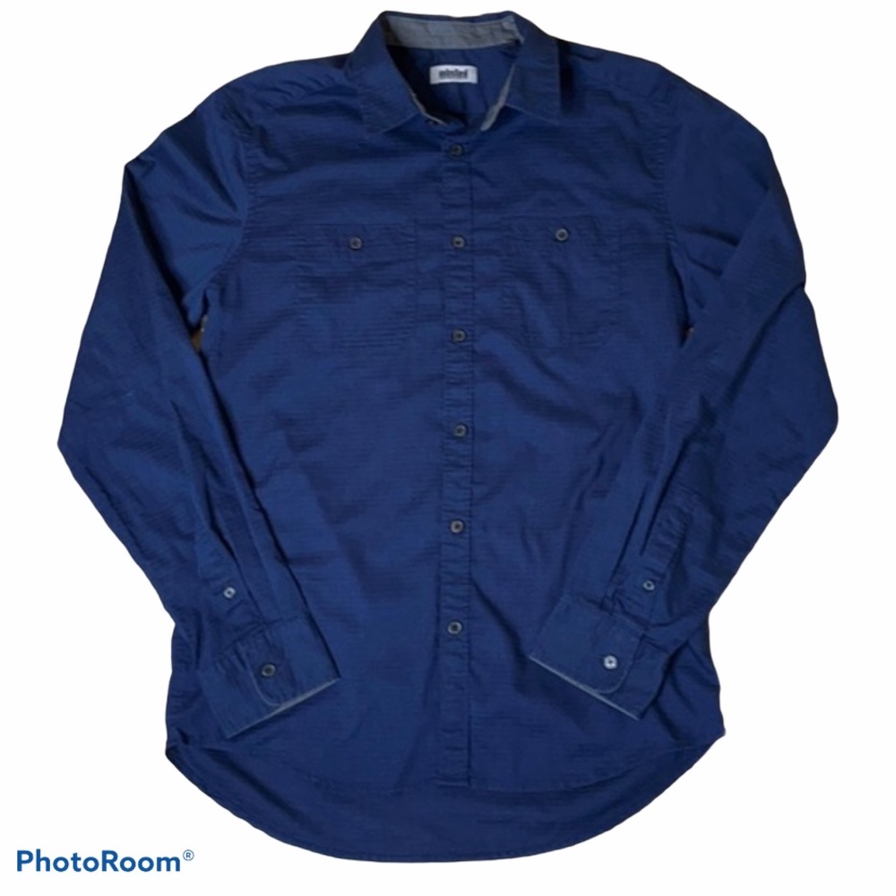 UNLISTED MENS Casual Buttoned Down Shirt Blue Size Small